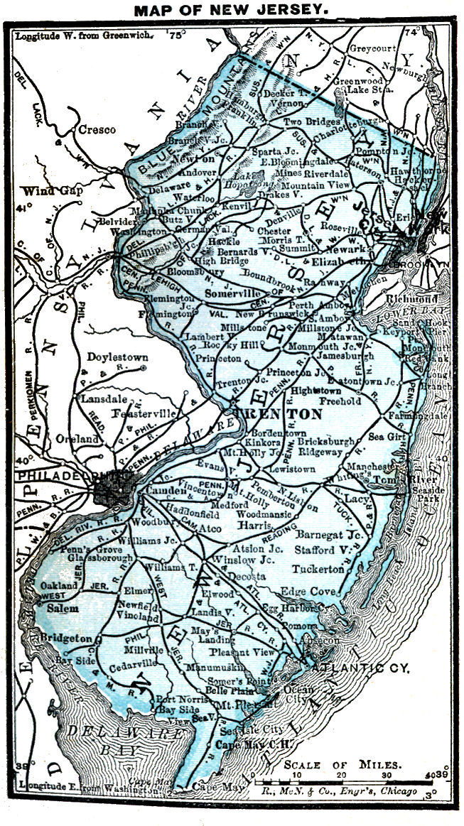 Map of New Jersey