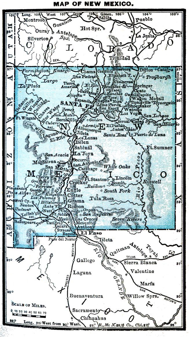 Map of New Mexico