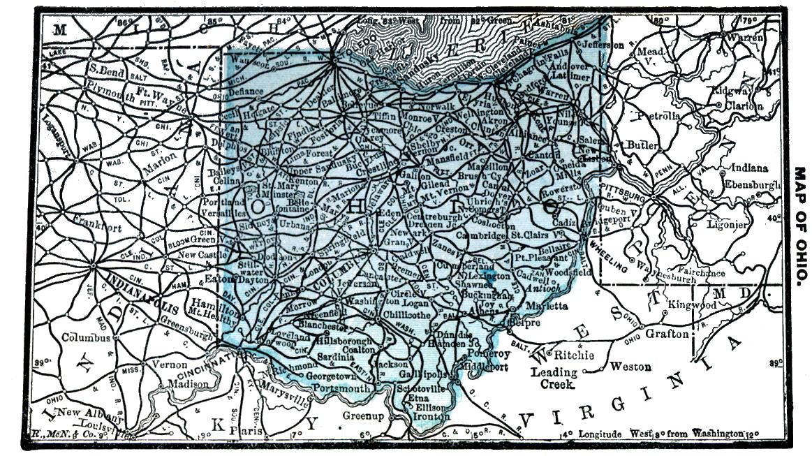 Map of Ohio