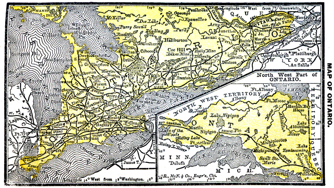 Map of Ontario