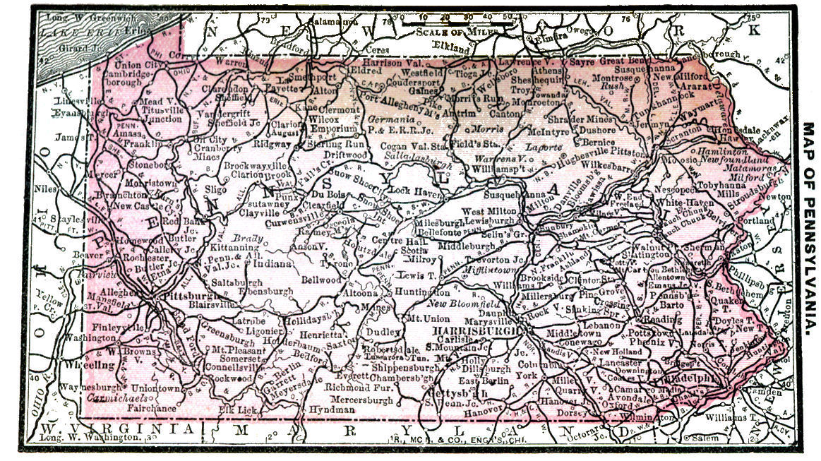 Map of Pennsylvania