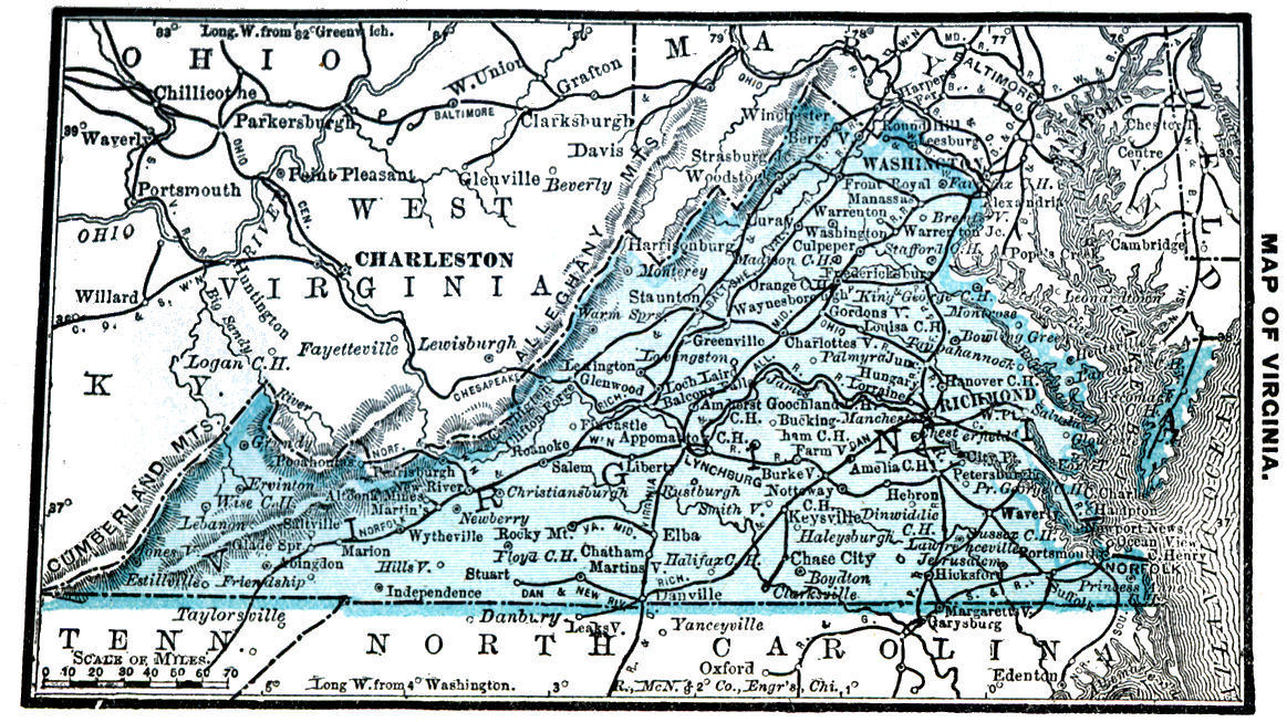 Map of Virginia