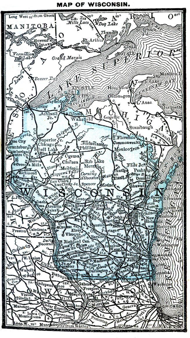 Map of Wisconsin