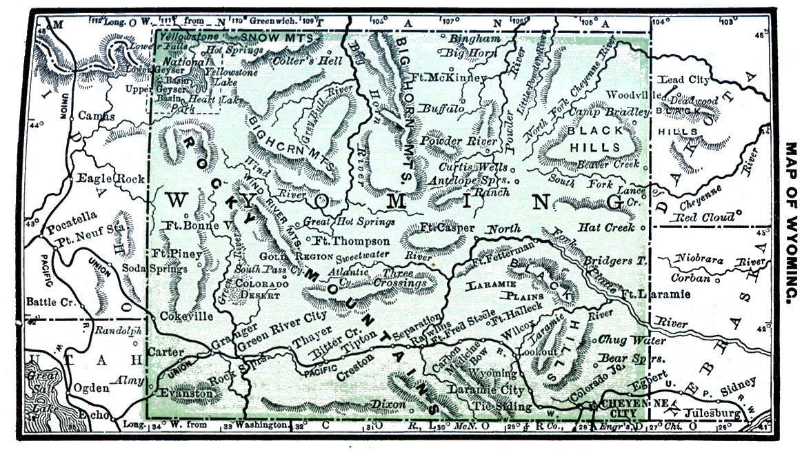 Map of Wyoming