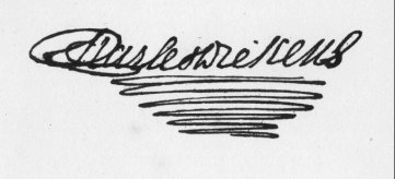 Charles Dickens Signature