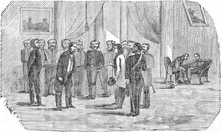 HE THEN INTRODUCED ME TO PRESIDENT DAVIS AS A BROTHER OF
GENERAL RUGGLES.