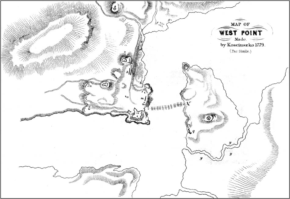 Map of West Point