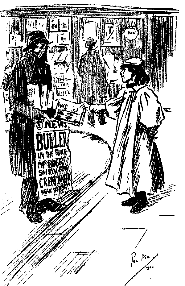 Girl talking  to newsvendor