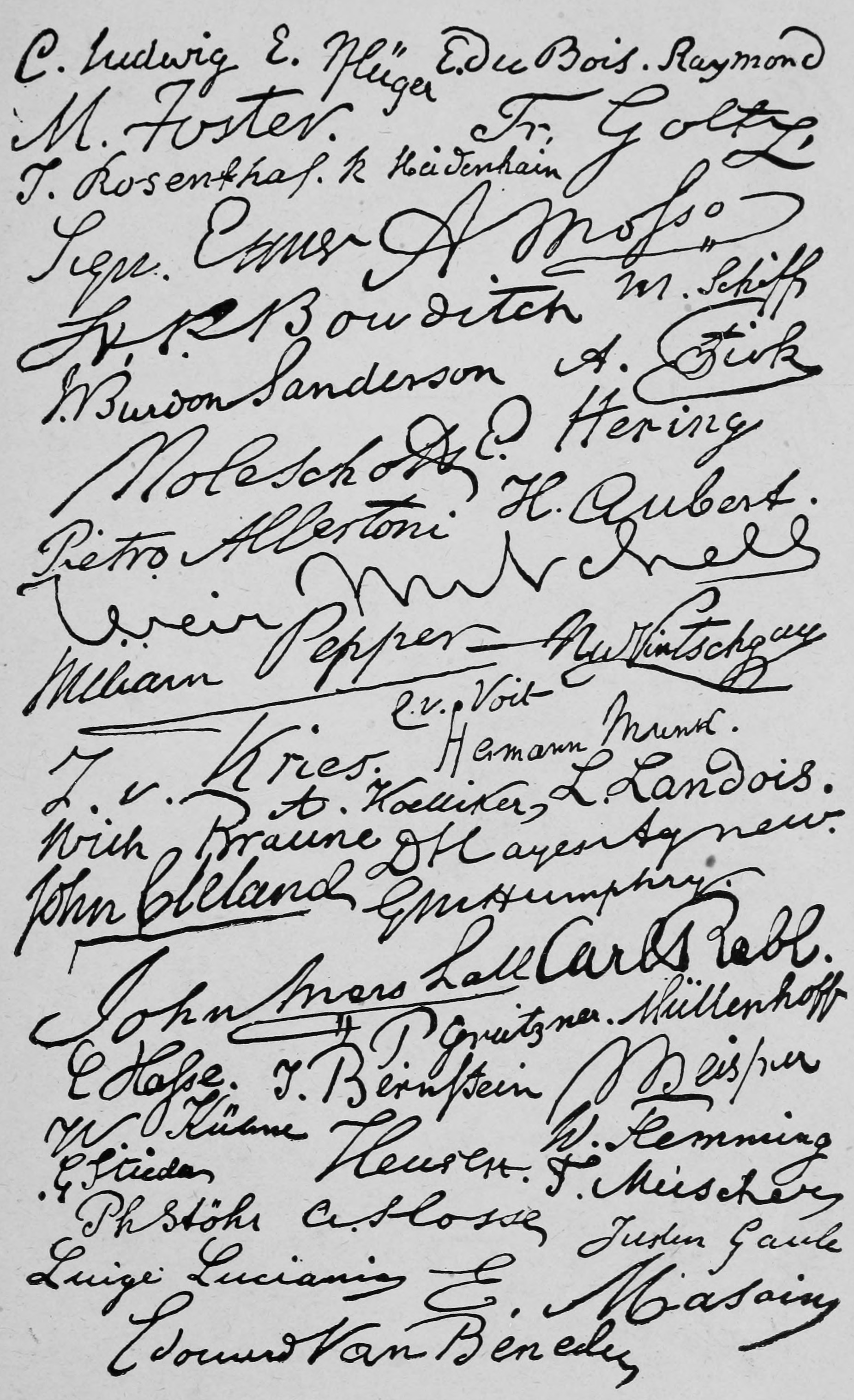 Signatures.