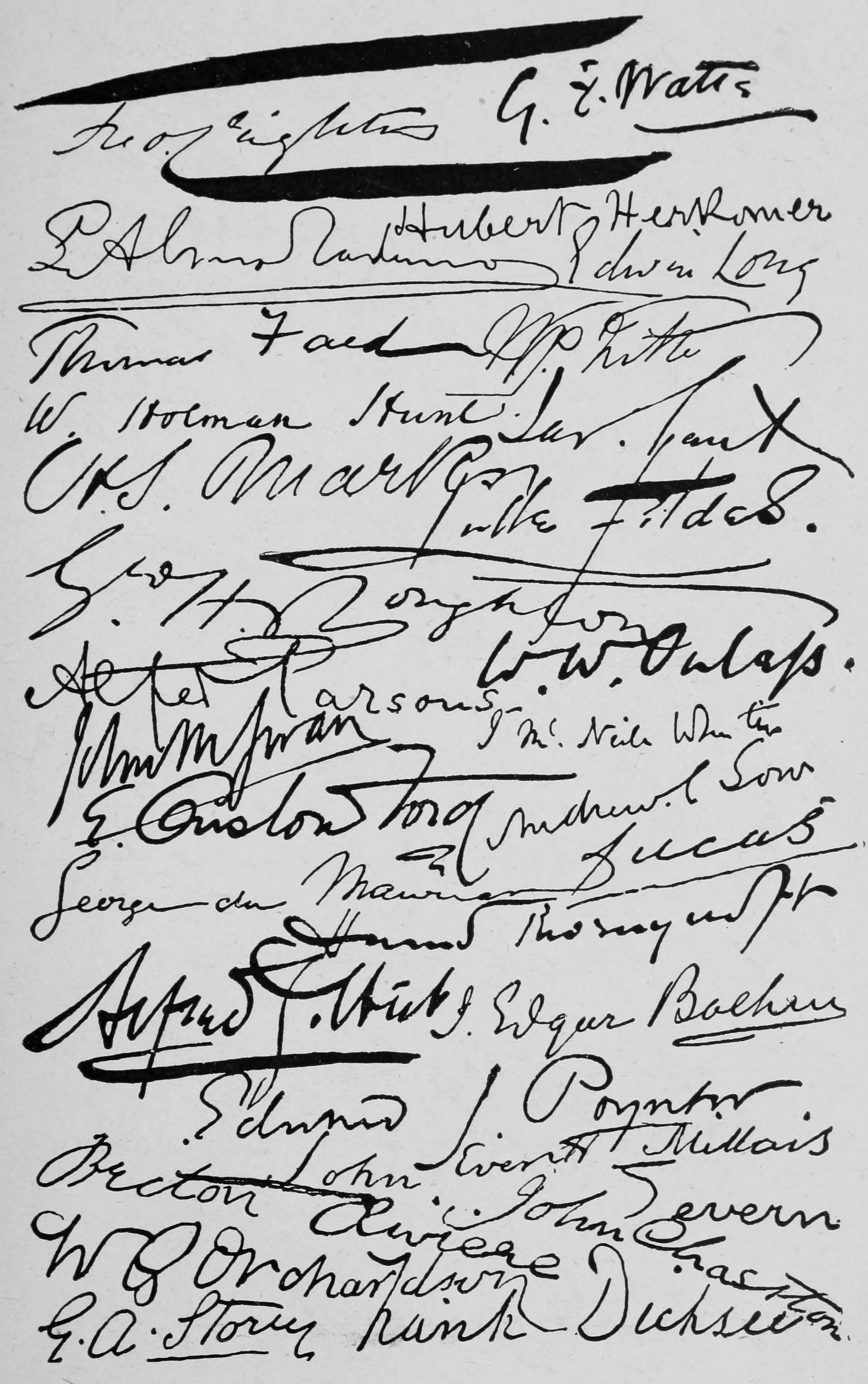 Signatures.