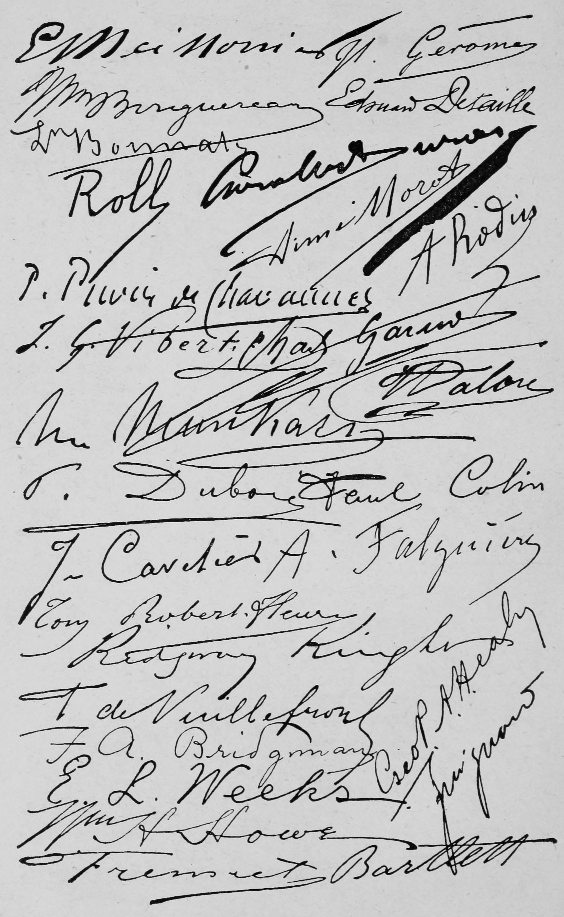 Signatures.