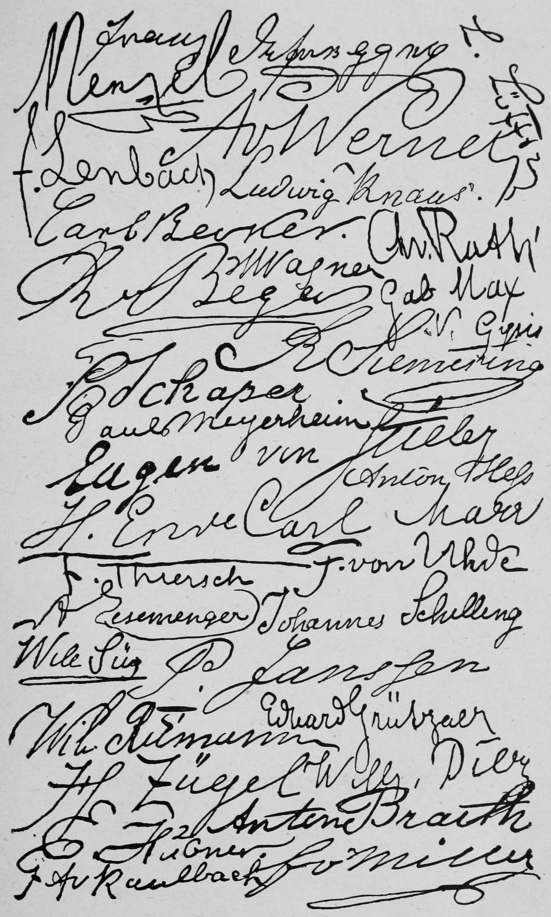 Signatures.
