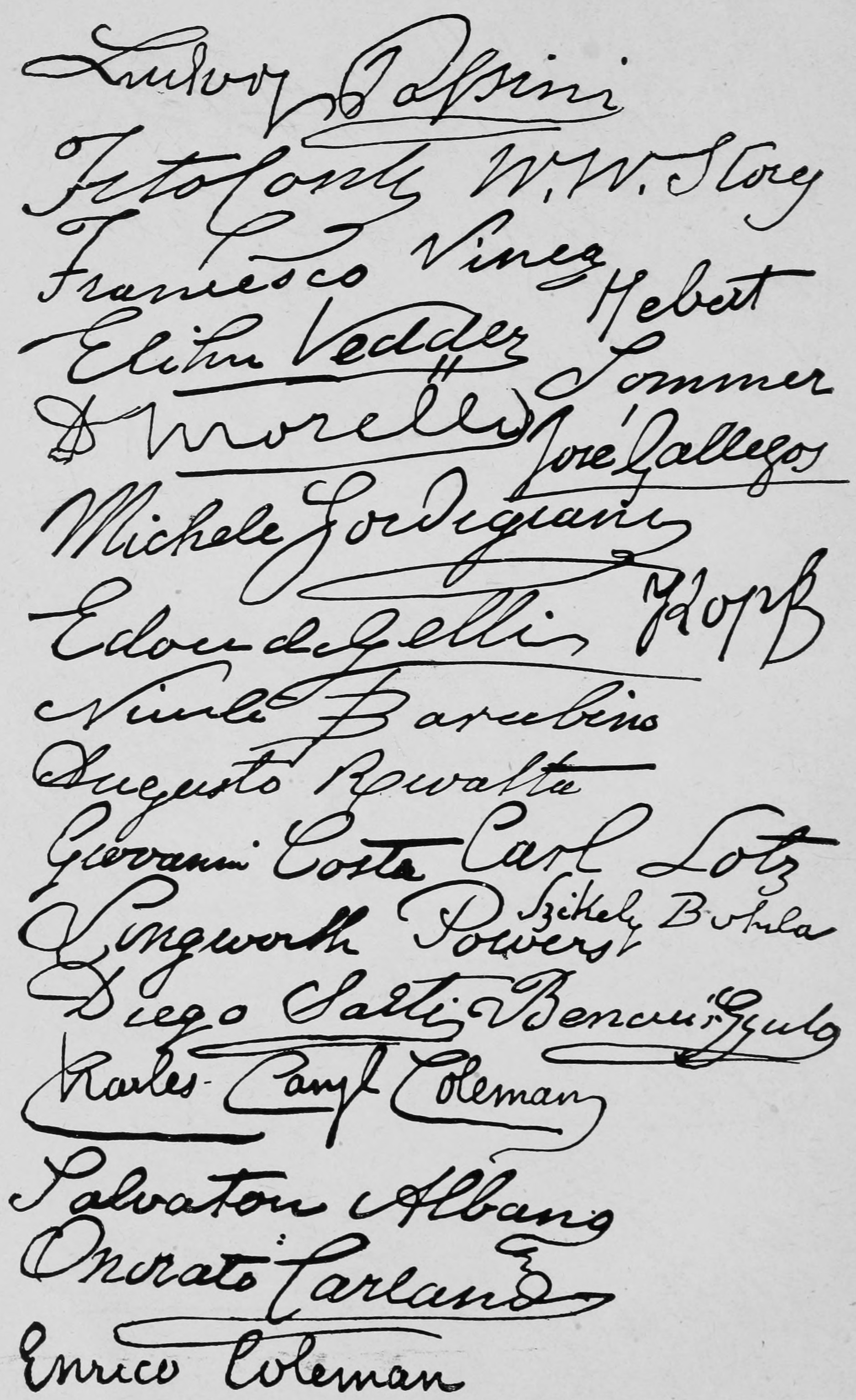 Signatures.