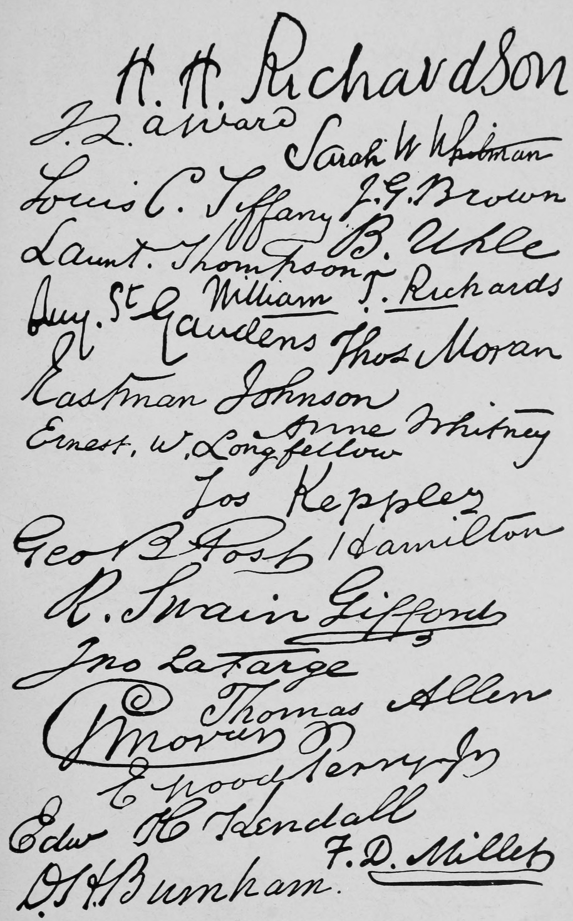 Signatures.