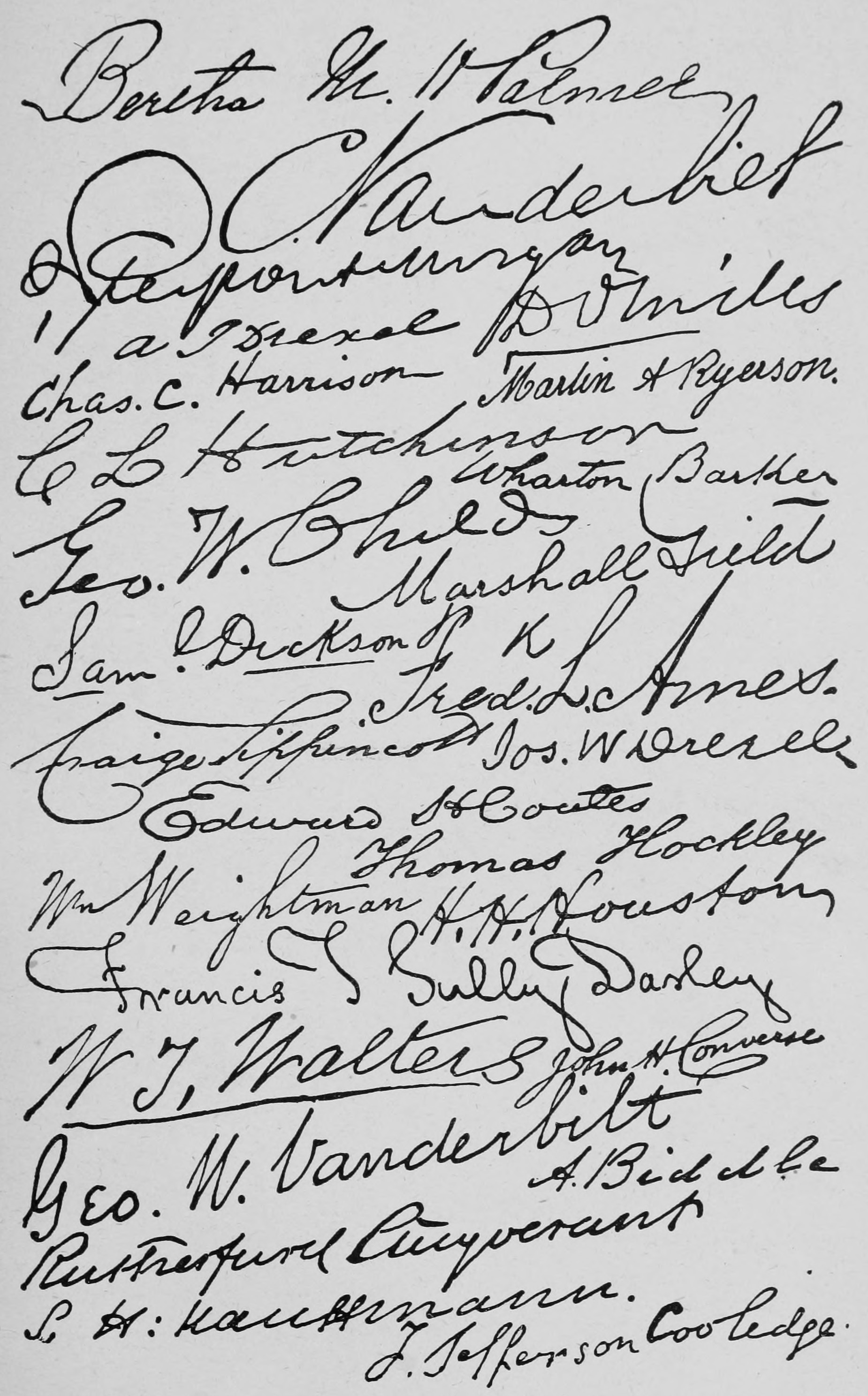 Signatures.