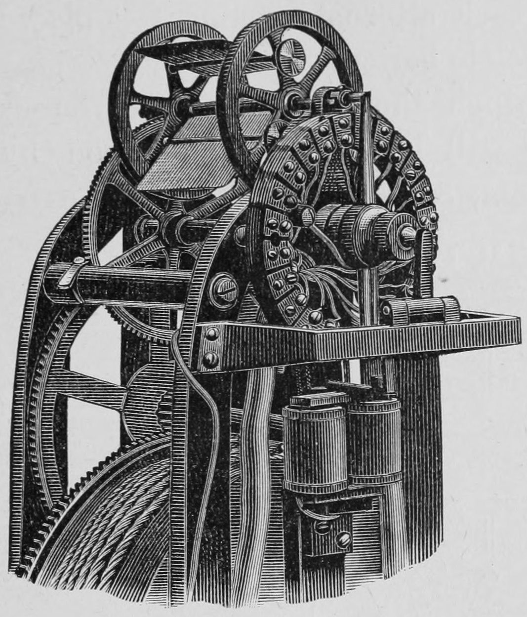 Upper part of the exposing motor.