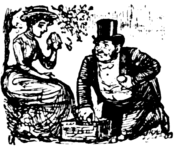Crying female, male offering help.