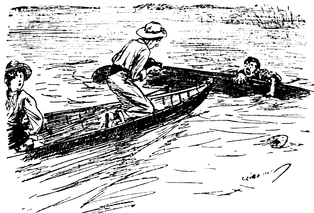 Man in water with rescuer