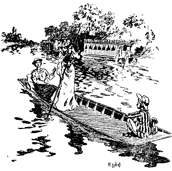 Two females in a punt