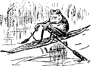 Cartoon frog
