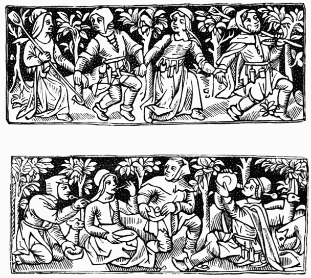 Ornaments from Heures a l'Usaige de Chartre