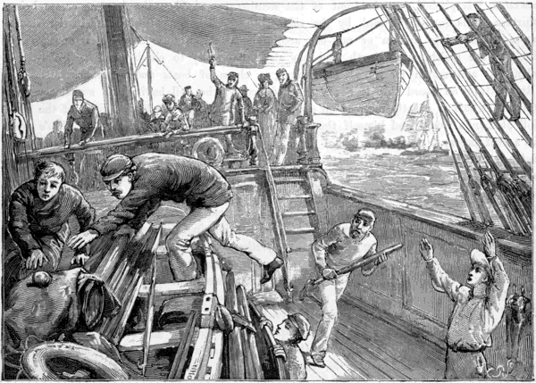 A CRICKET-MATCH ON BOARD SHIP.