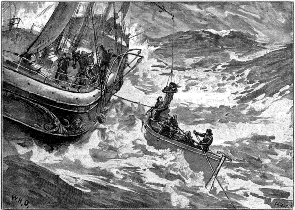 “THE PASSENGERS WERE LET DOWN BY ROPES”