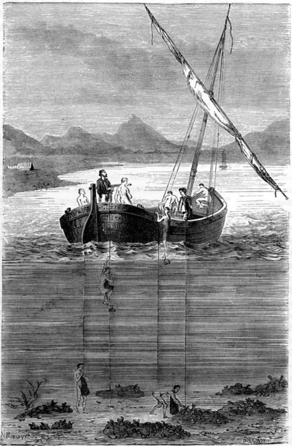 DIVING FOR PEARLS.