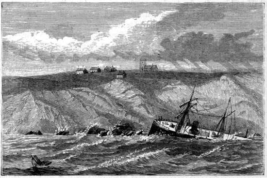 WRECK OF A STEAM-SHIP NEAR LIZARD POINT.