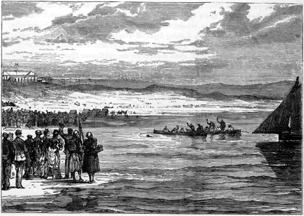 CAPTAIN WEBB’S ARRIVAL AT CALAIS.