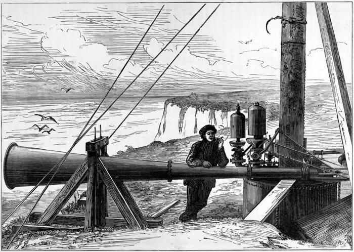 THE SIREN FOG-HORN, FOR WARNING SHIPS OFF THE COAST.