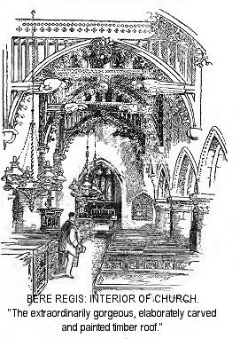 Bere Regis: Interior of Church