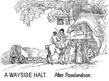 A Wayside Halt.  After Rowlandson