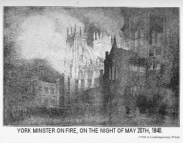 York Minster on Fire, May 20th, 1840