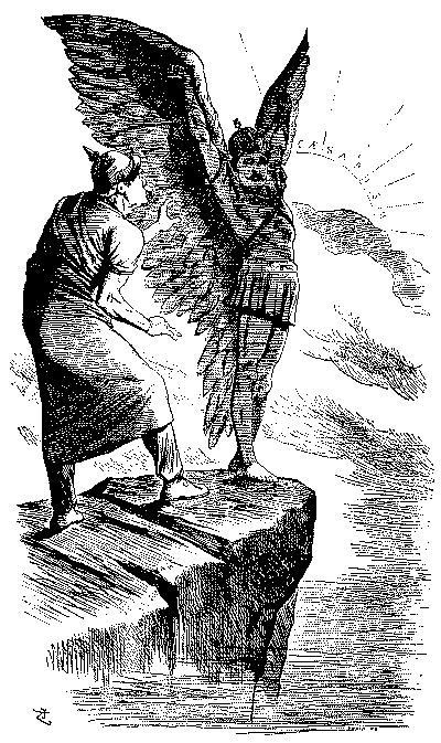 Cartoon ,with Wilhelm as an Icarus figure.
