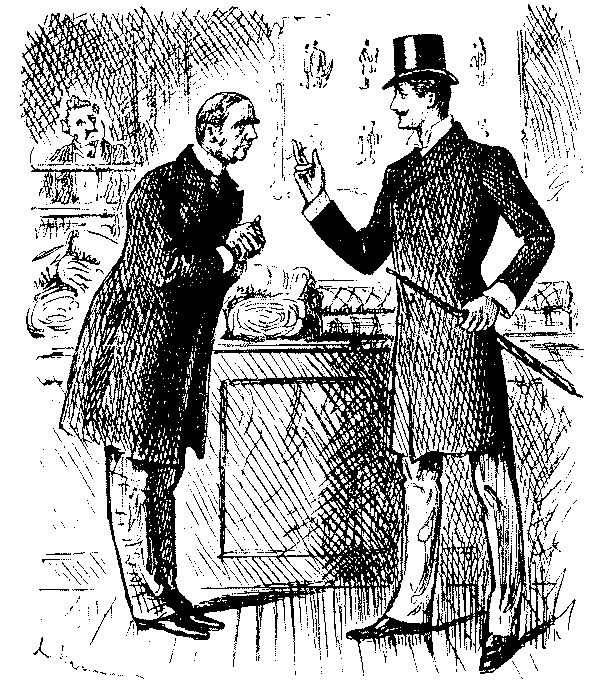 Elegant man speaking to his tailor.