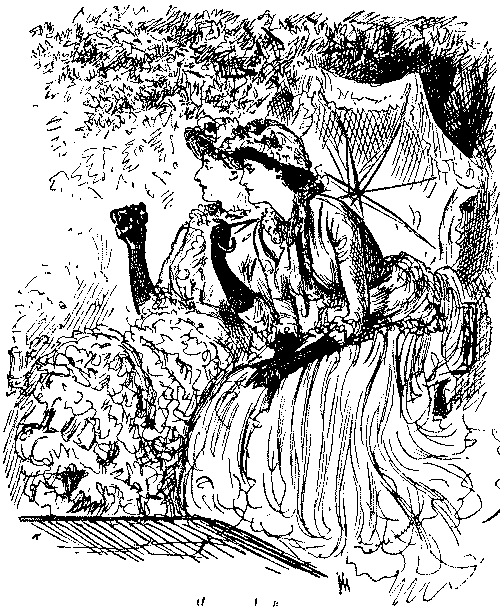 Two ladies discussing a cricket match.