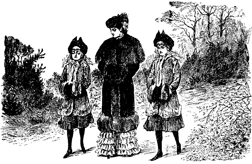 Mother with two girls.