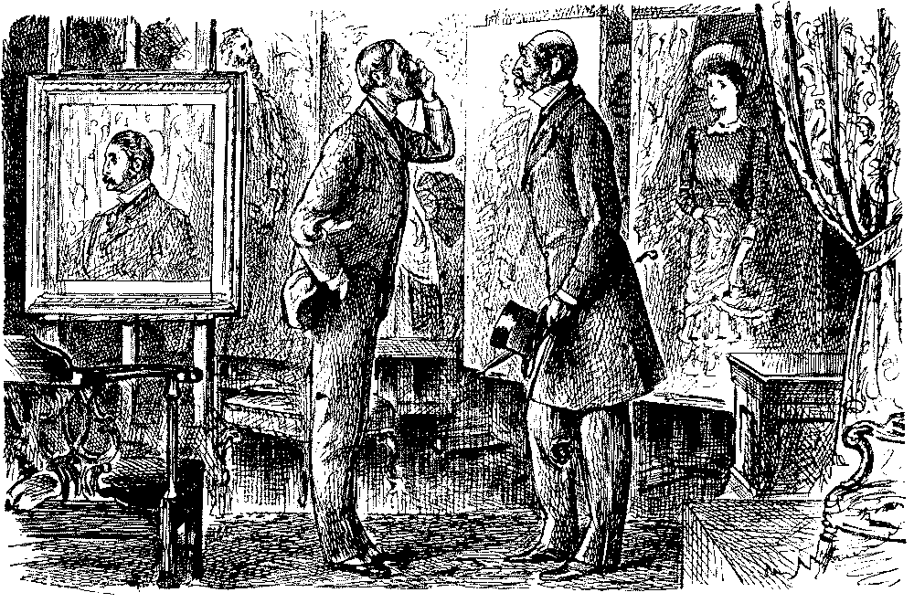 Duke in discussion with an artist.