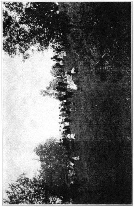 Audience Looking Down on Prisoners in Prison Park, Decoration Day, 1909