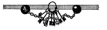 Decoration: Keys, Ball and Chain