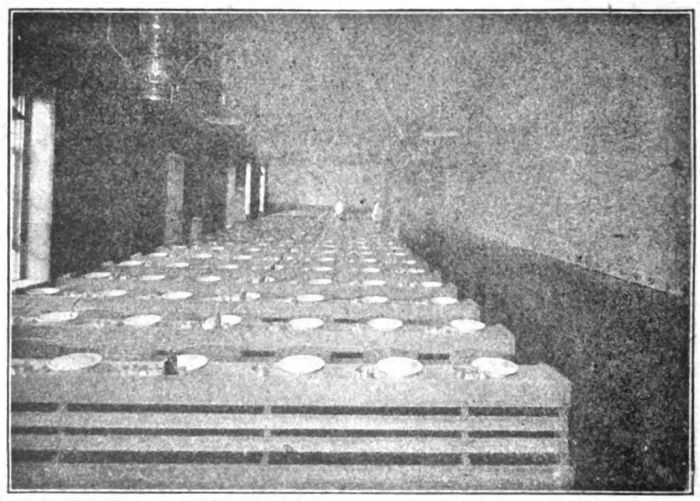 Second Grade Dining Room, Accomodating 350 Prisoners, All of Whom are Fed in 15 Minutes