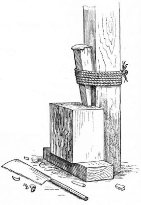 Fig. 26.—A Japanese Carpenter's Vice.