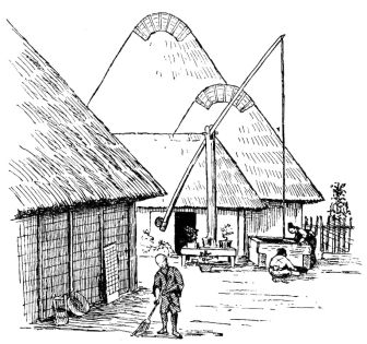 Fig. 54.—Farmer's Houses in Mototaru-Midsu, Osumi.