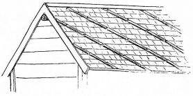 Fig. 63.—Bamboo Strips on Shingle-Roof.