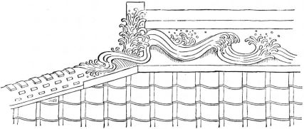 Fig. 67.—Ridge of tiled roof.