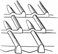 Fig. 75.—French tile eaves.