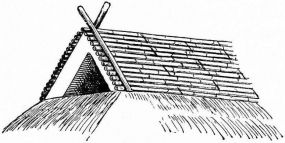 Fig. 90.—Crest of thatched roof in Mikawa.