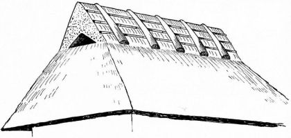 Fig. 91.—Crest of thatched roof in Kii.