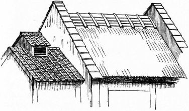 Fig. 92.—Thatched roof in Totomi.